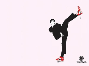 Triumvir, a man, Boots, Drawing