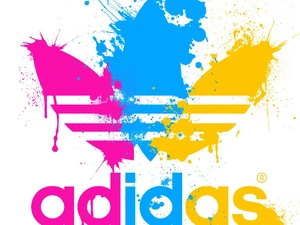 Tricolour, logo, adidas, fuzzy