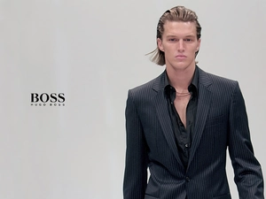 Hugo Boss, shirt, Coat, a man