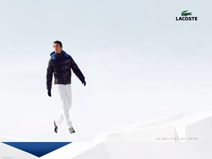 Lacoste, Down, Jacked, a man