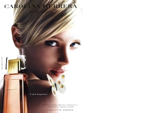 perfume, bowl, Women, face, Carolina Herrera