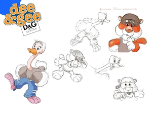 Dolce And Gabbana, Fox, ostrich, Drawing