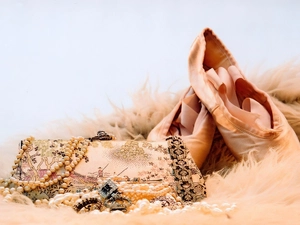 Pearl, jewellery, Ballerinas, Purse, Warmtoast