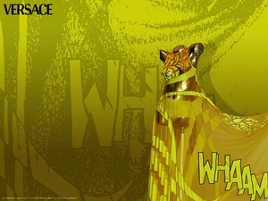 Dress, Versace, dummy man