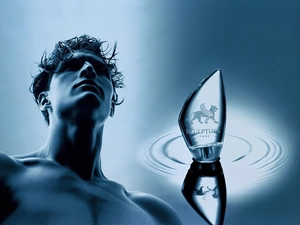 Sculpture, perfume, men