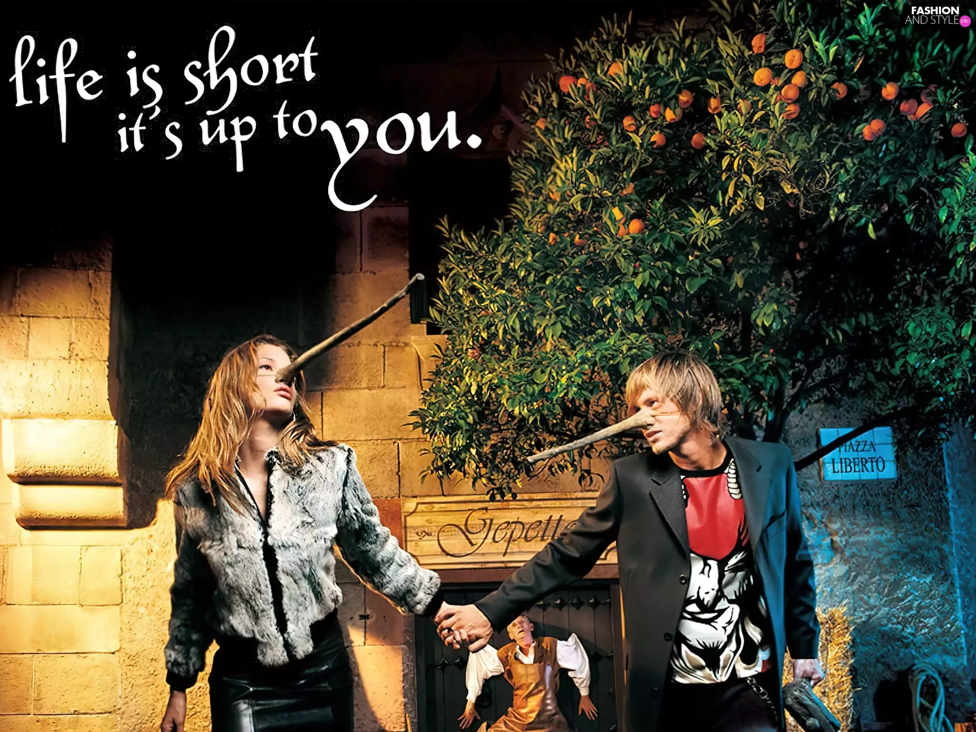 Liberto, a man, Pinocchio, Women