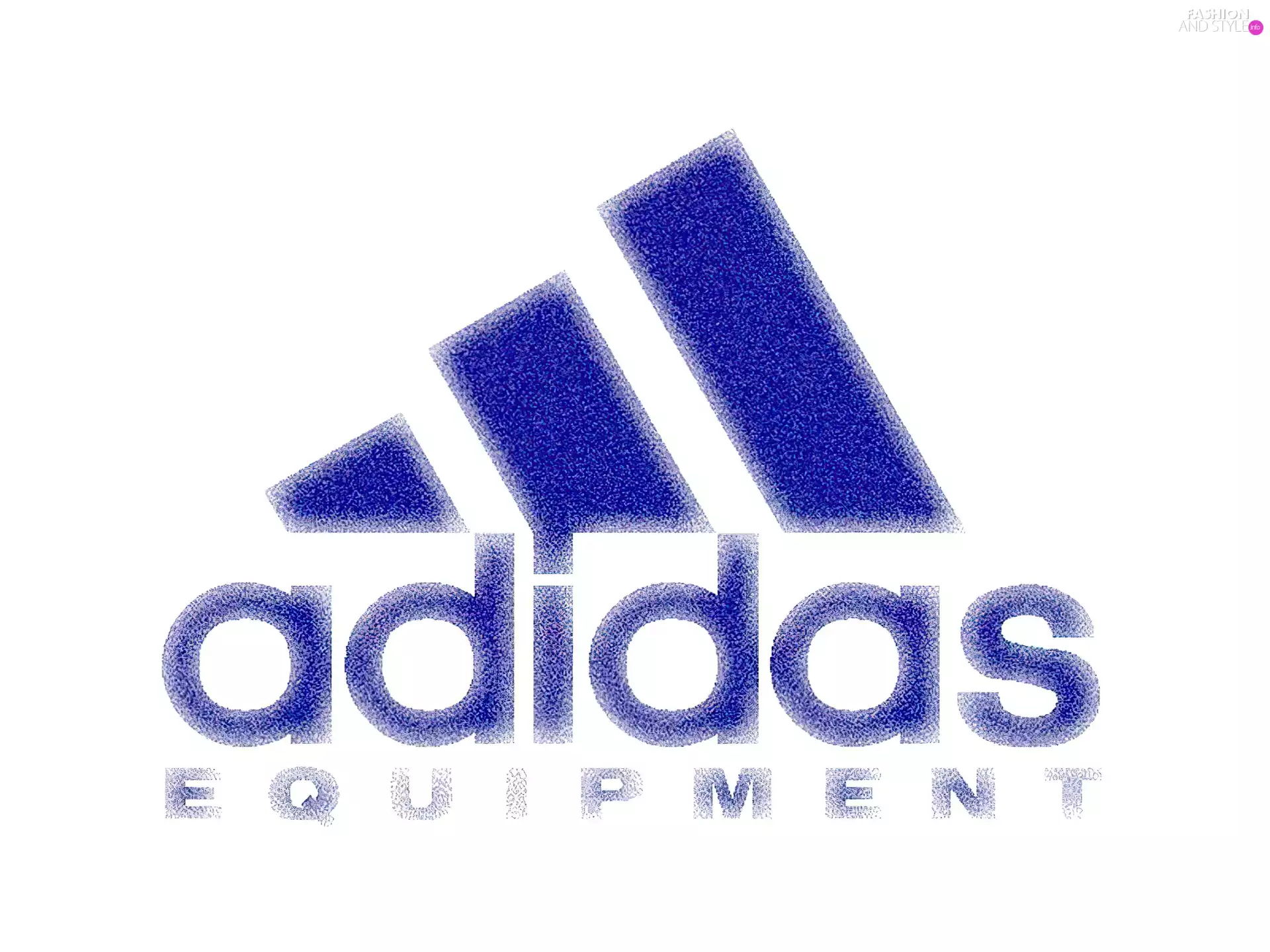 adidas, Blue, logo