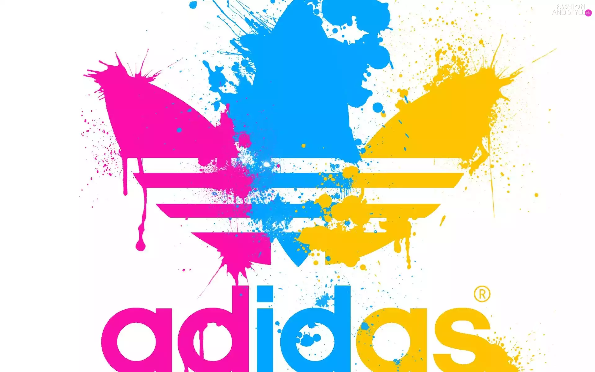 Tricolour, logo, adidas, fuzzy