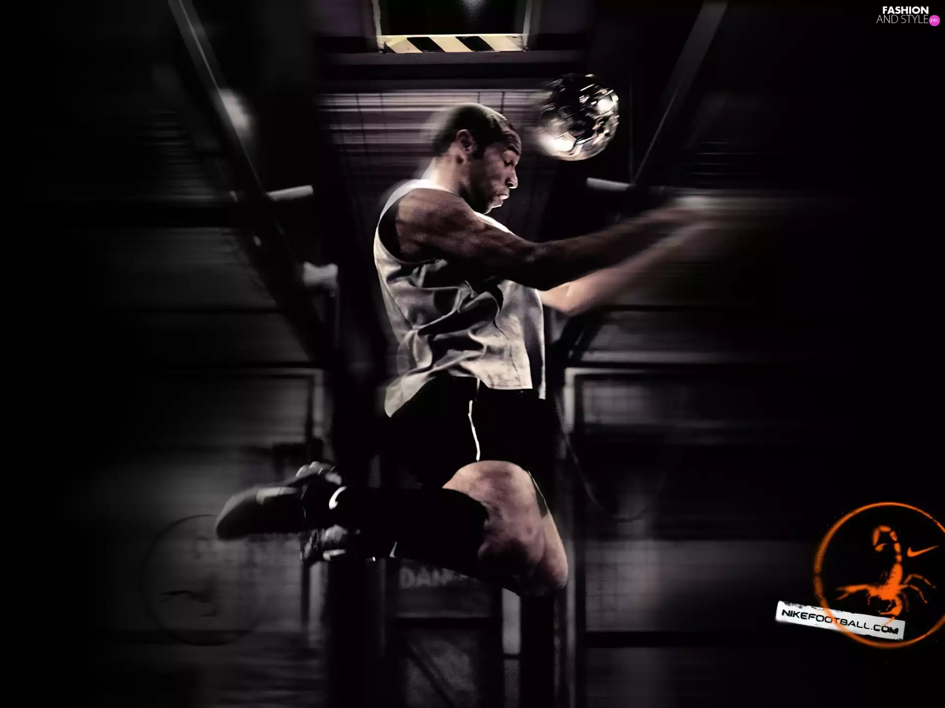 Nike, Ball, football, a man