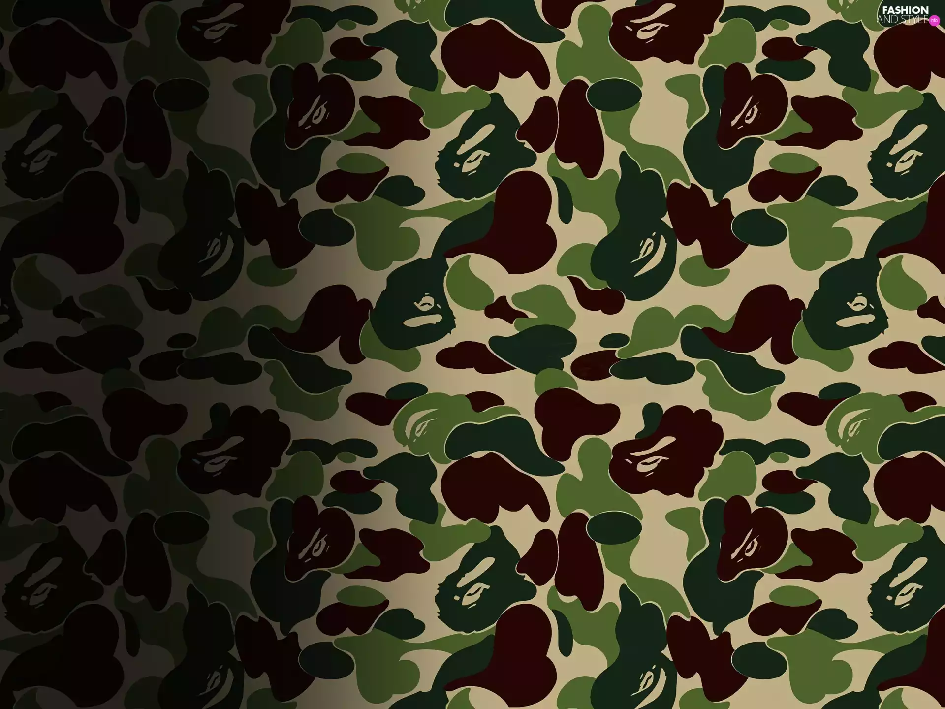 Monkey, Bathing Ape, military uniform