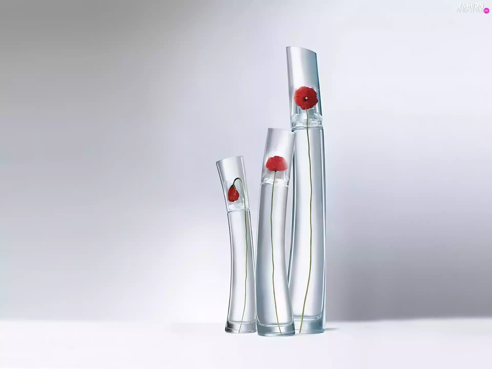 Kenzo, papavers, perfume, bottles