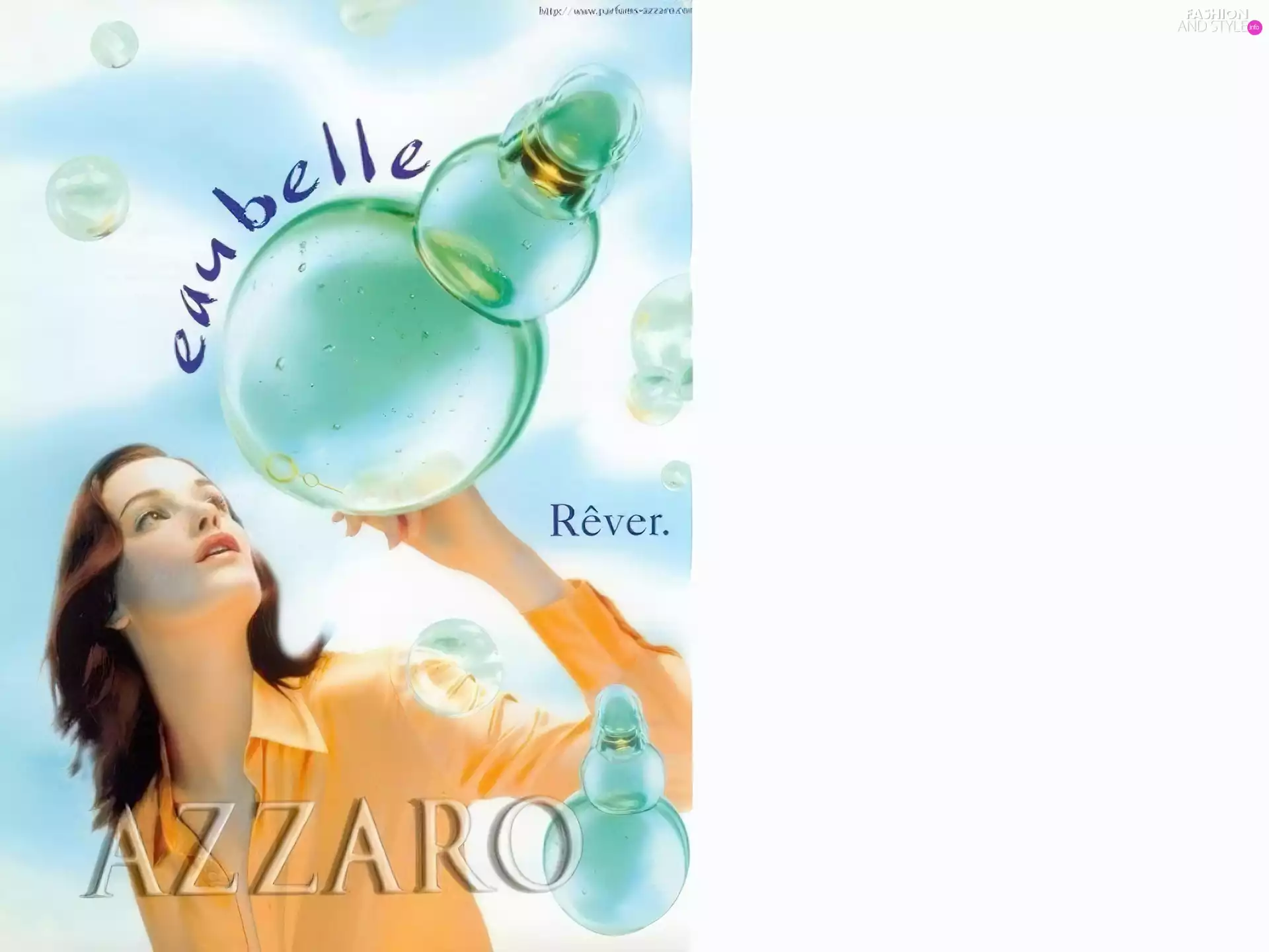 Women, bowl, belle, perfume, Azzaro