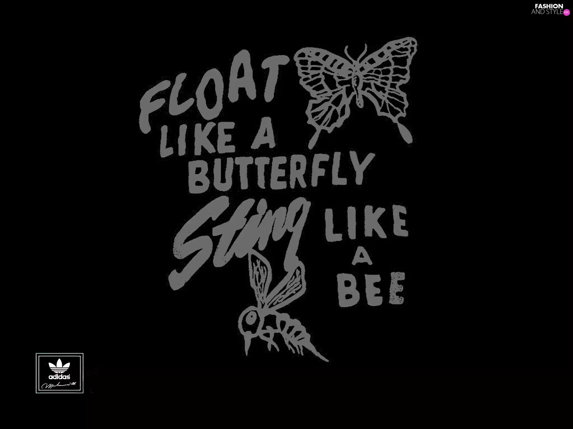 butterfly, adidas, bee