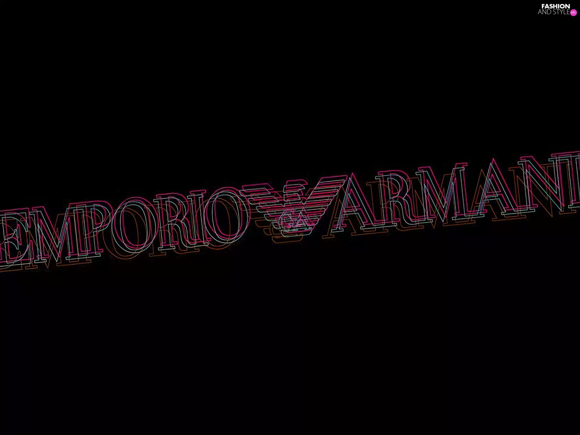 emporio, Armani, neon