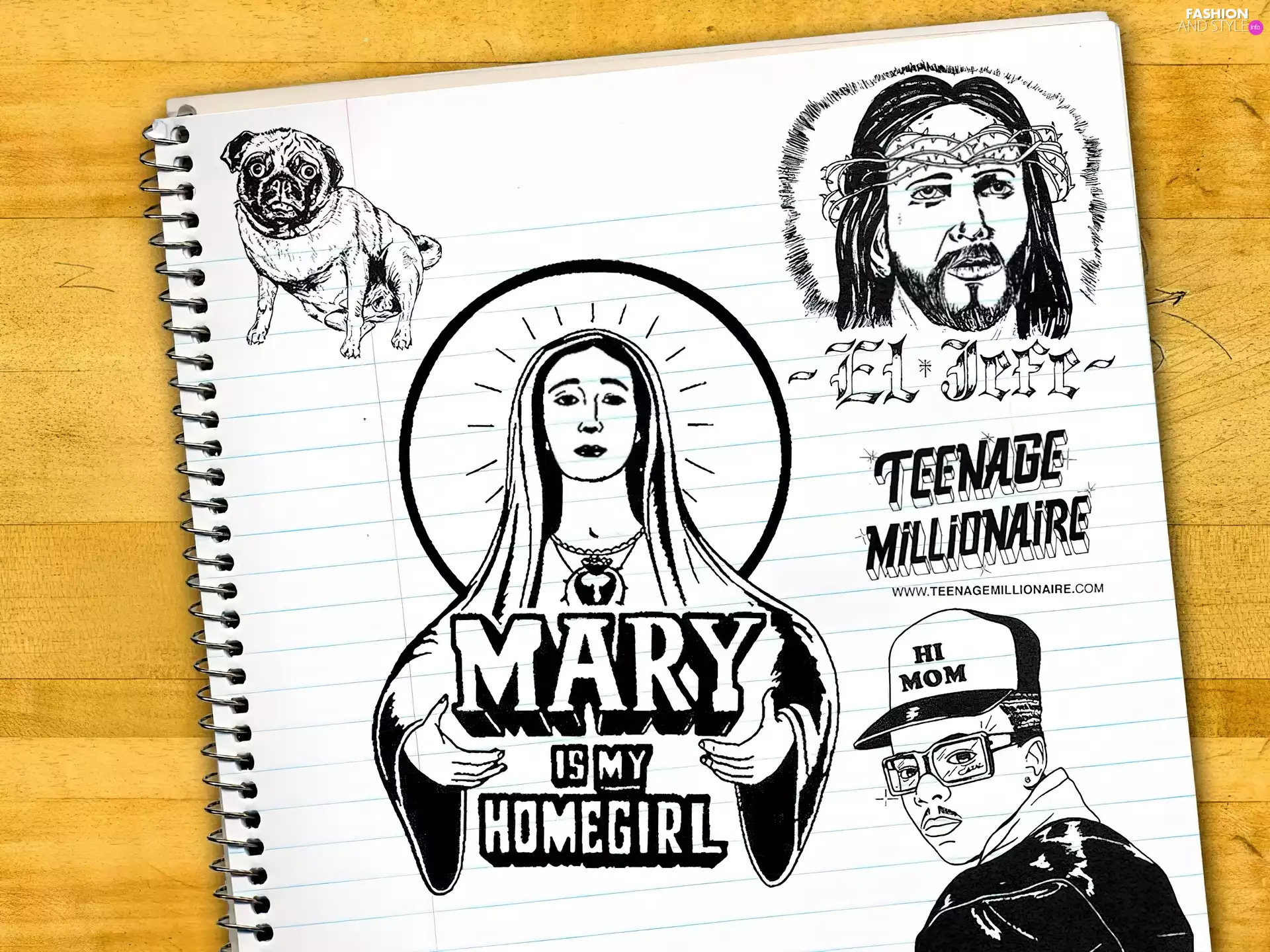 drawings, Teenage Millionaire, Fascilice