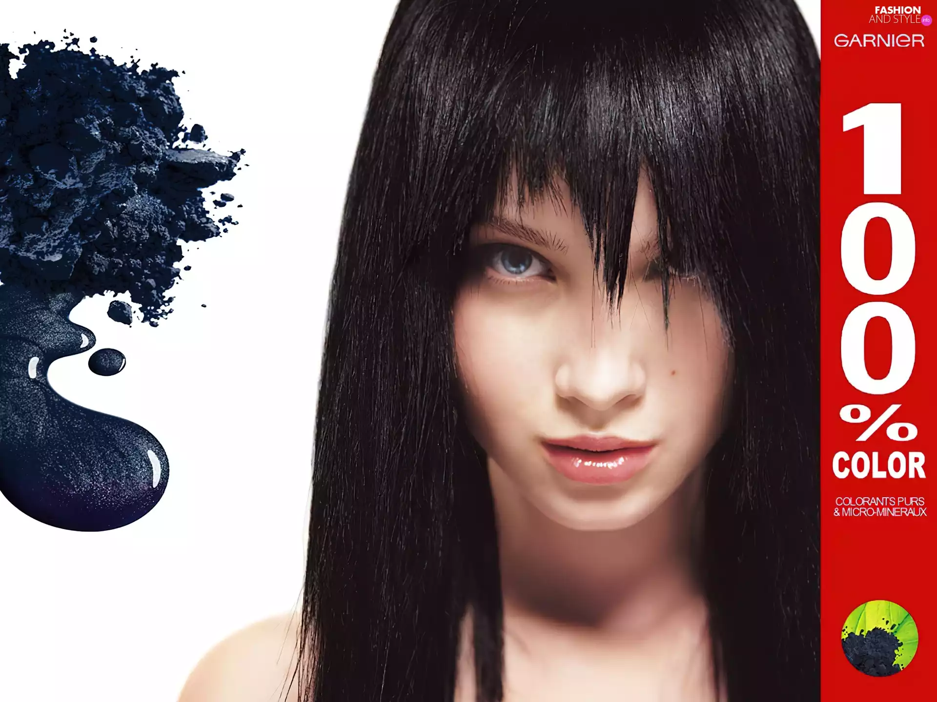 face, Hair, Women, paint, Garnier