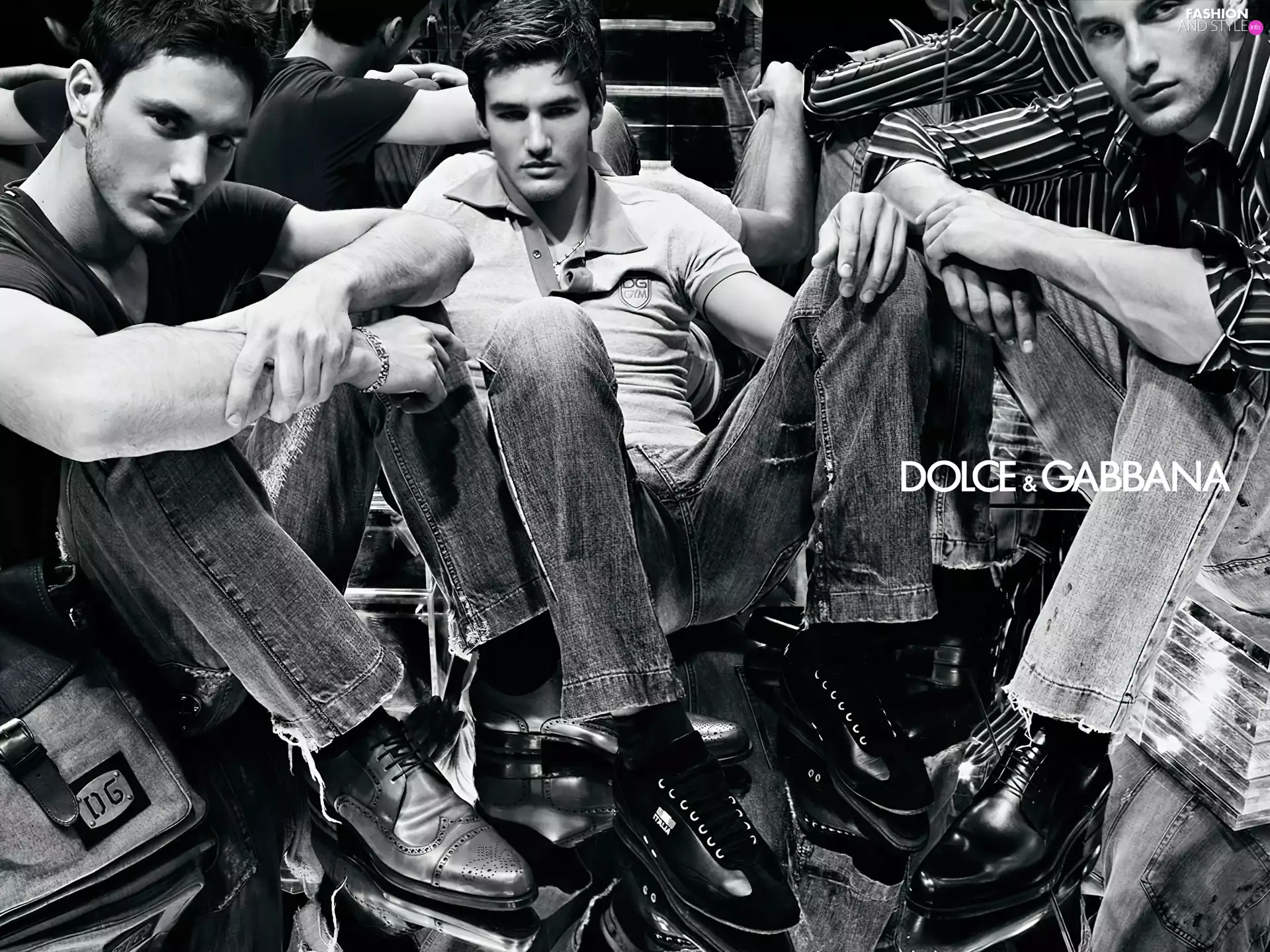 Jeans, men, Polo, trousers, Dolce And Gabbana, shirt, Boots