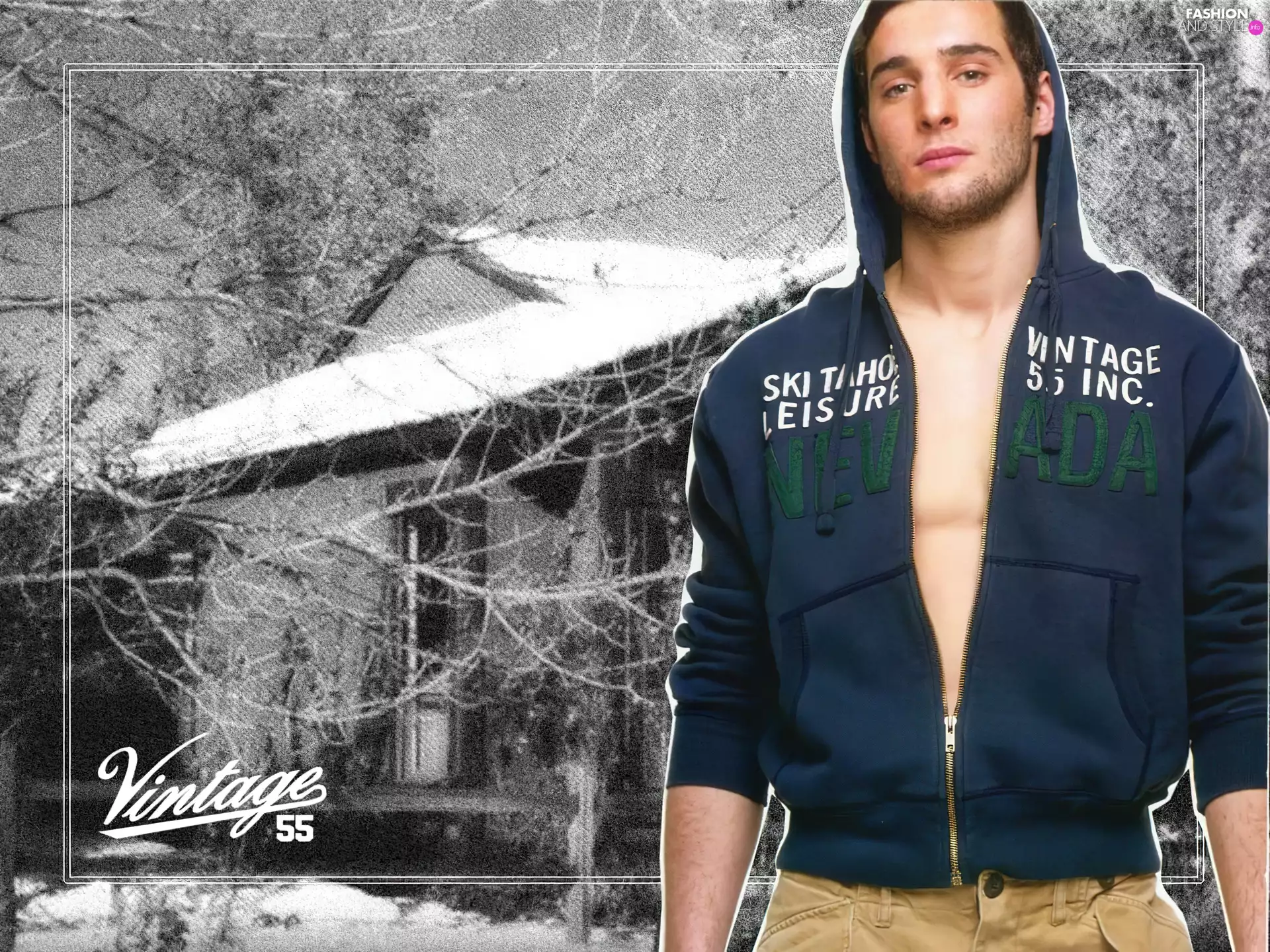 blouse, Vintage 55, smock, hood, tunic, a man