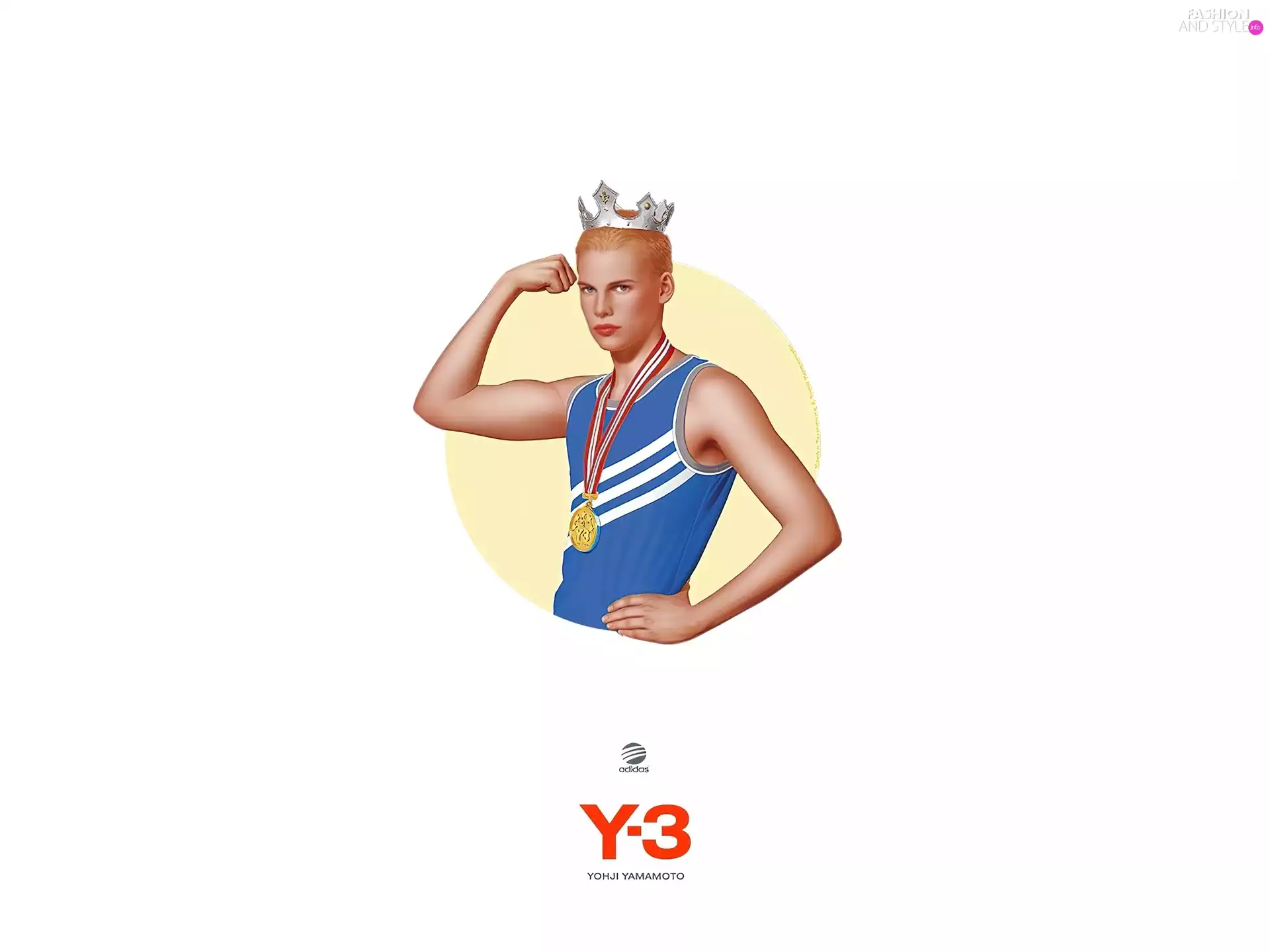 Sport, Crown, a man, medal, adidas