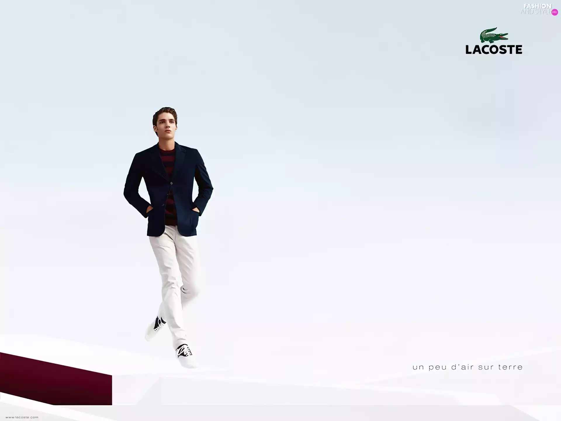 trousers, sweater, a man, Coat, Lacoste