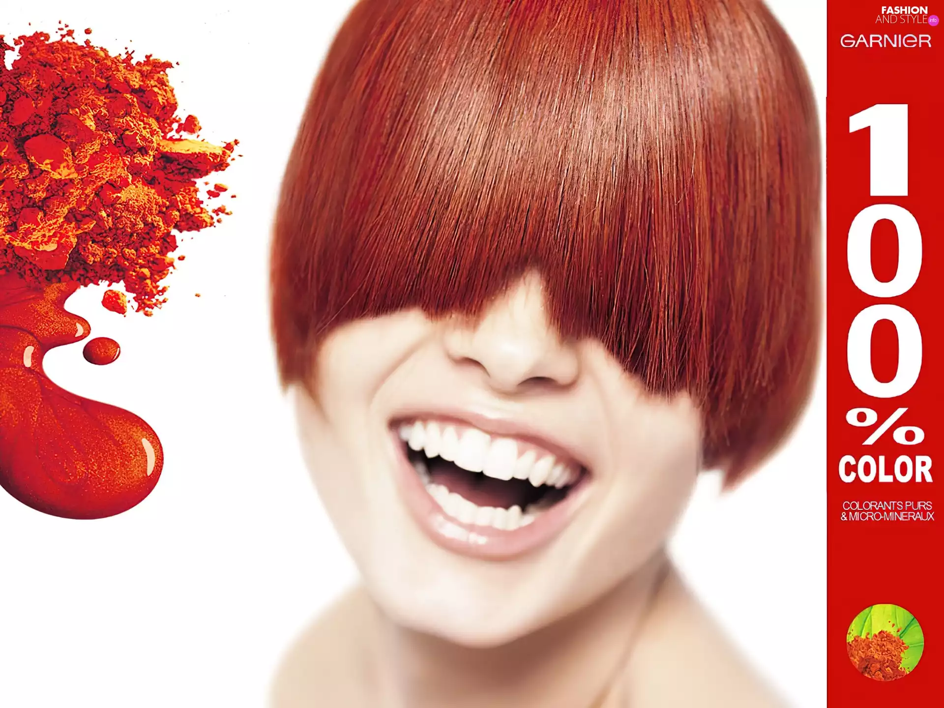 Hair, paint, Women, face, Garnier