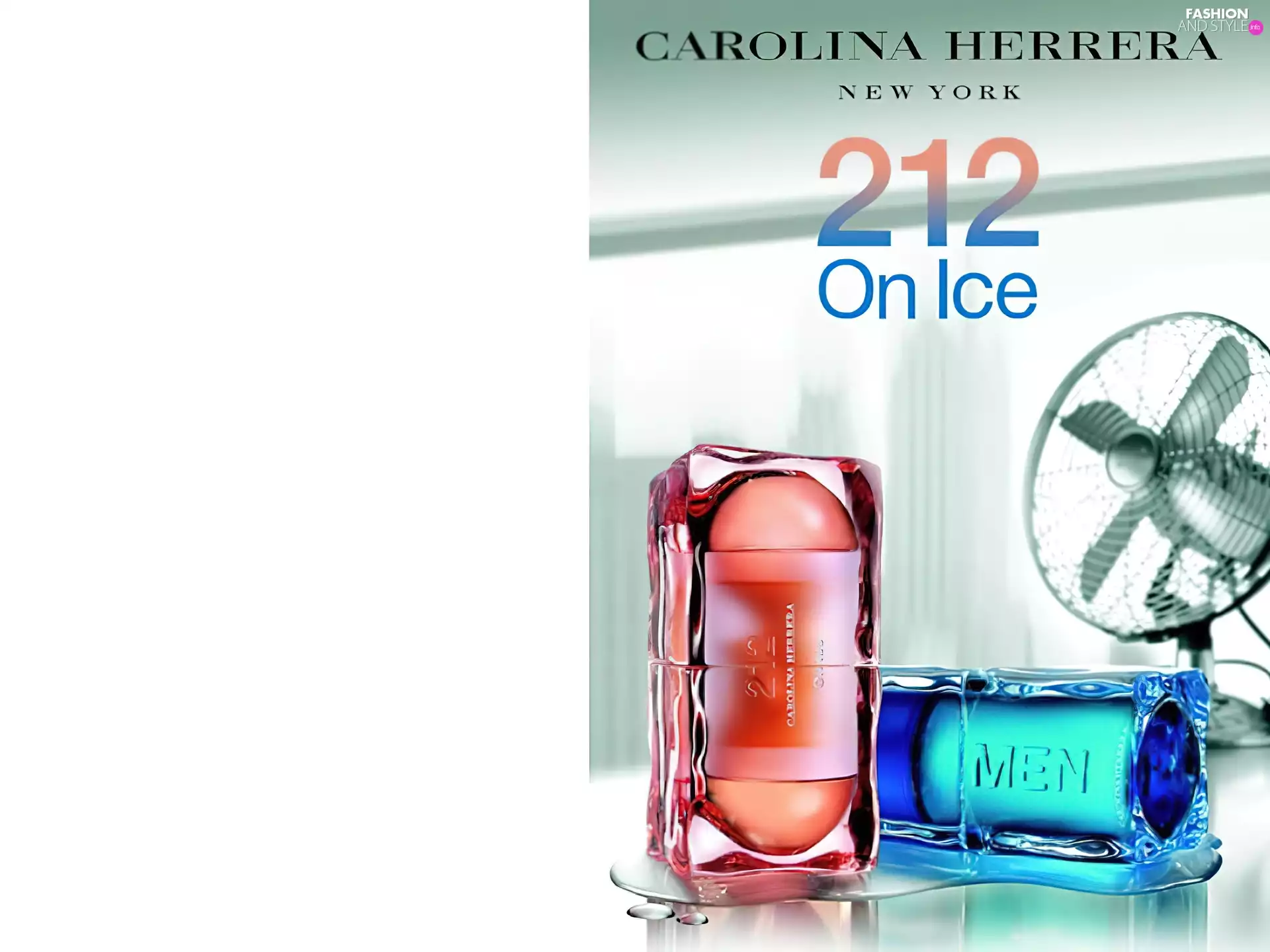 he, Carolina Herrera, perfume, bowl, ice, 212