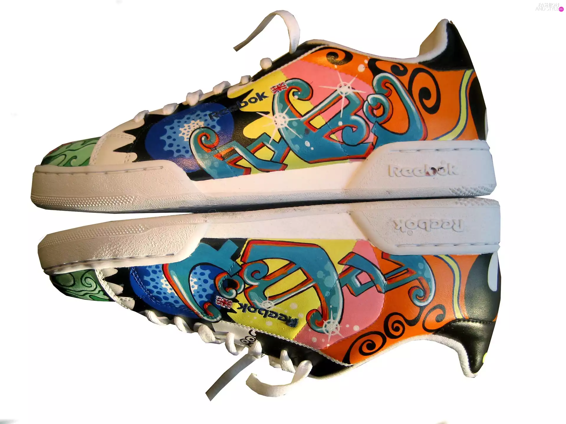 Graffiti, Reebok, Boots, sneakers, paint