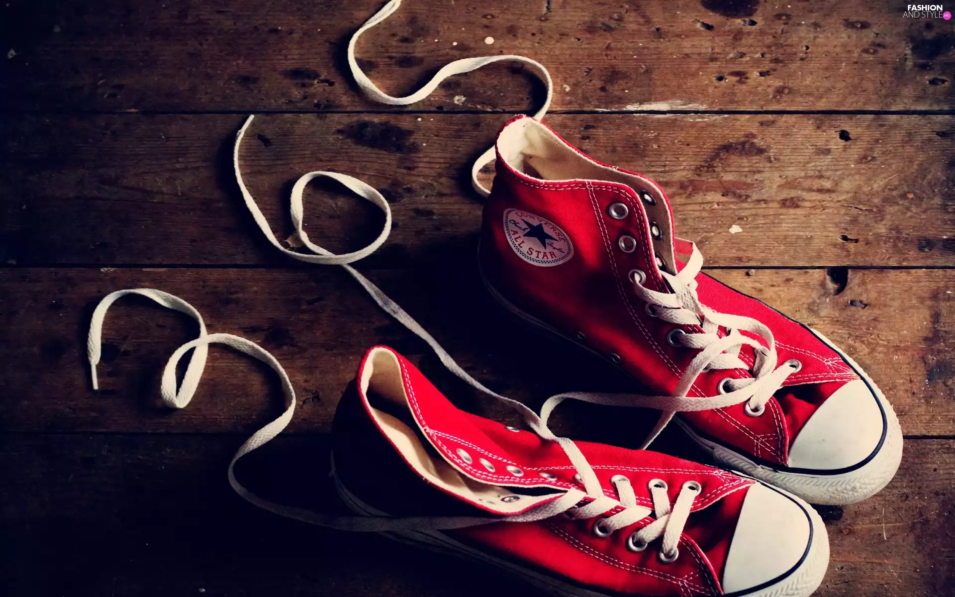 Converse, Red, shoelace, sneakers