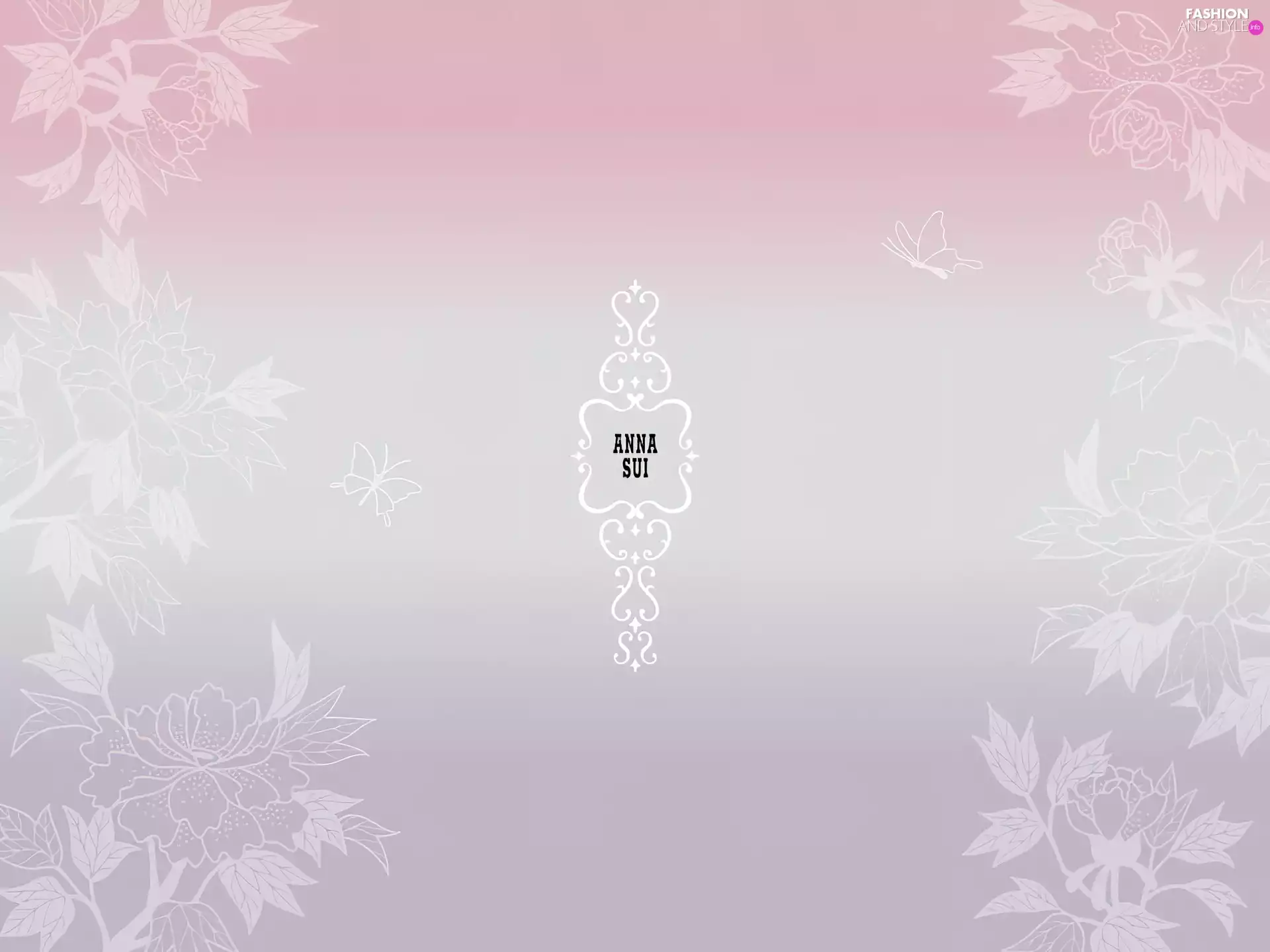 Anna Sui, Flowers, butterfly, ornament