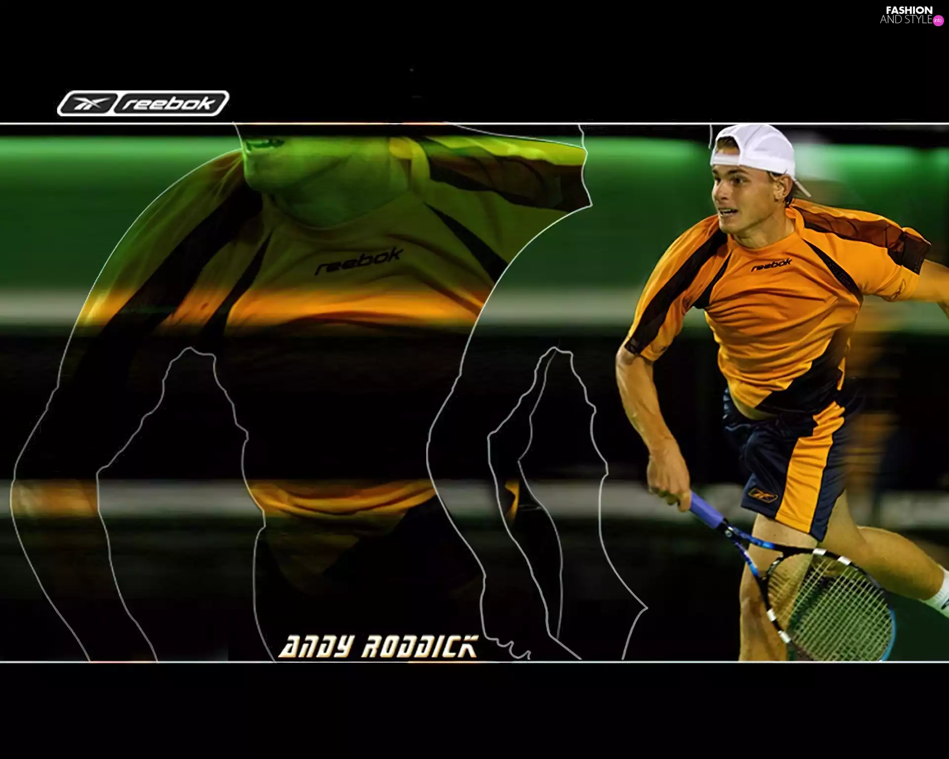 logo, Andy Roddick, Tennis player, Reebok