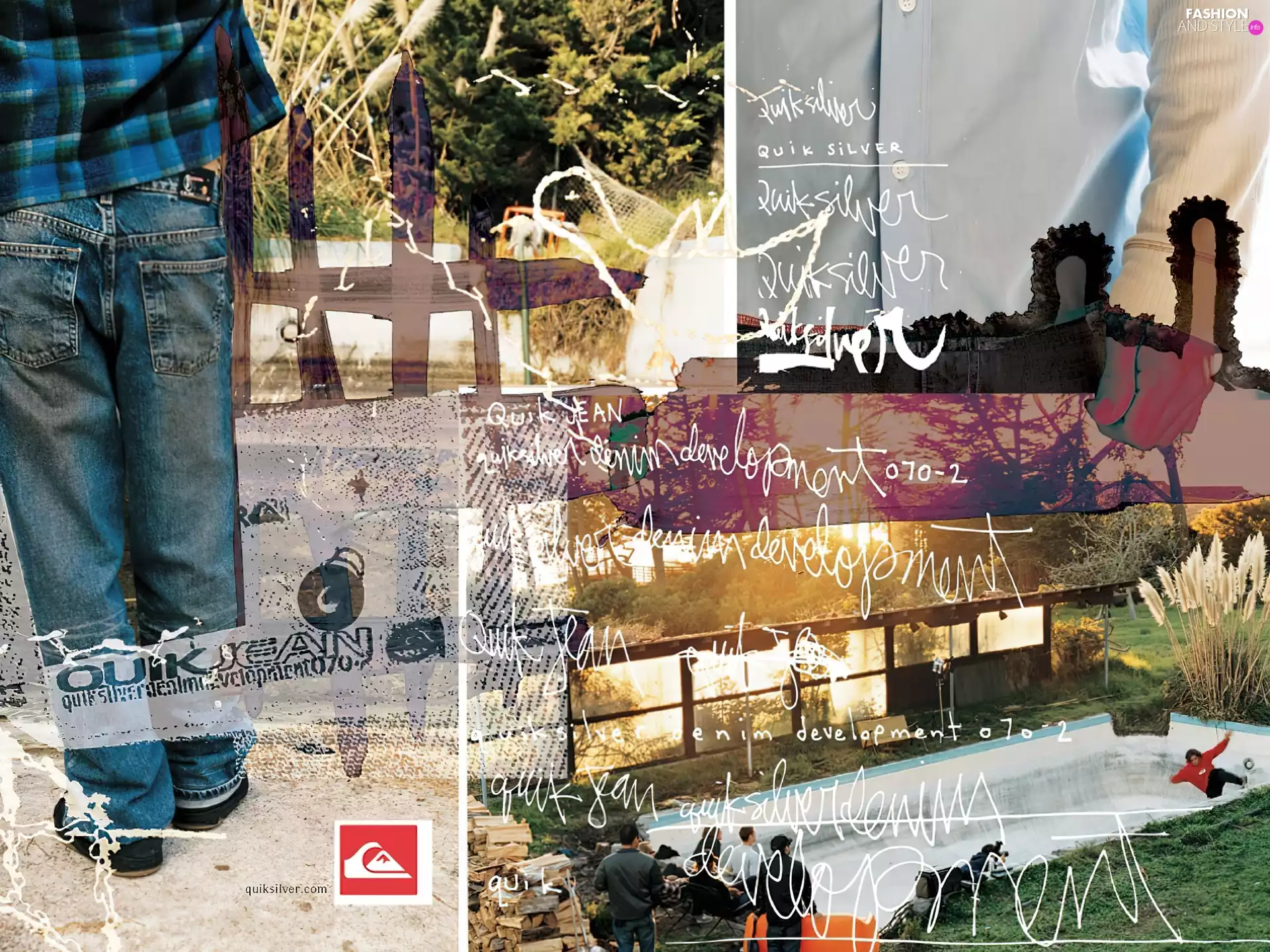 Quiksilver, trousers, Jeans, a man