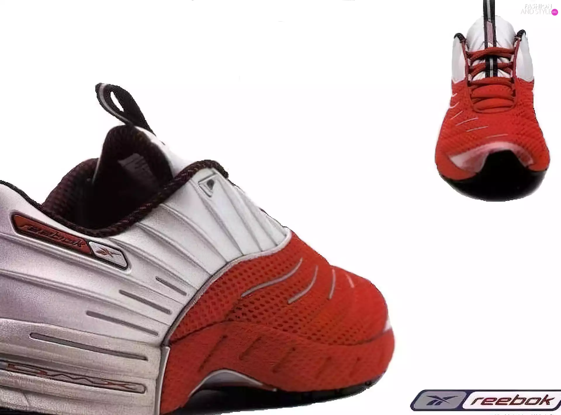 Reebok, Red, sneakers, white