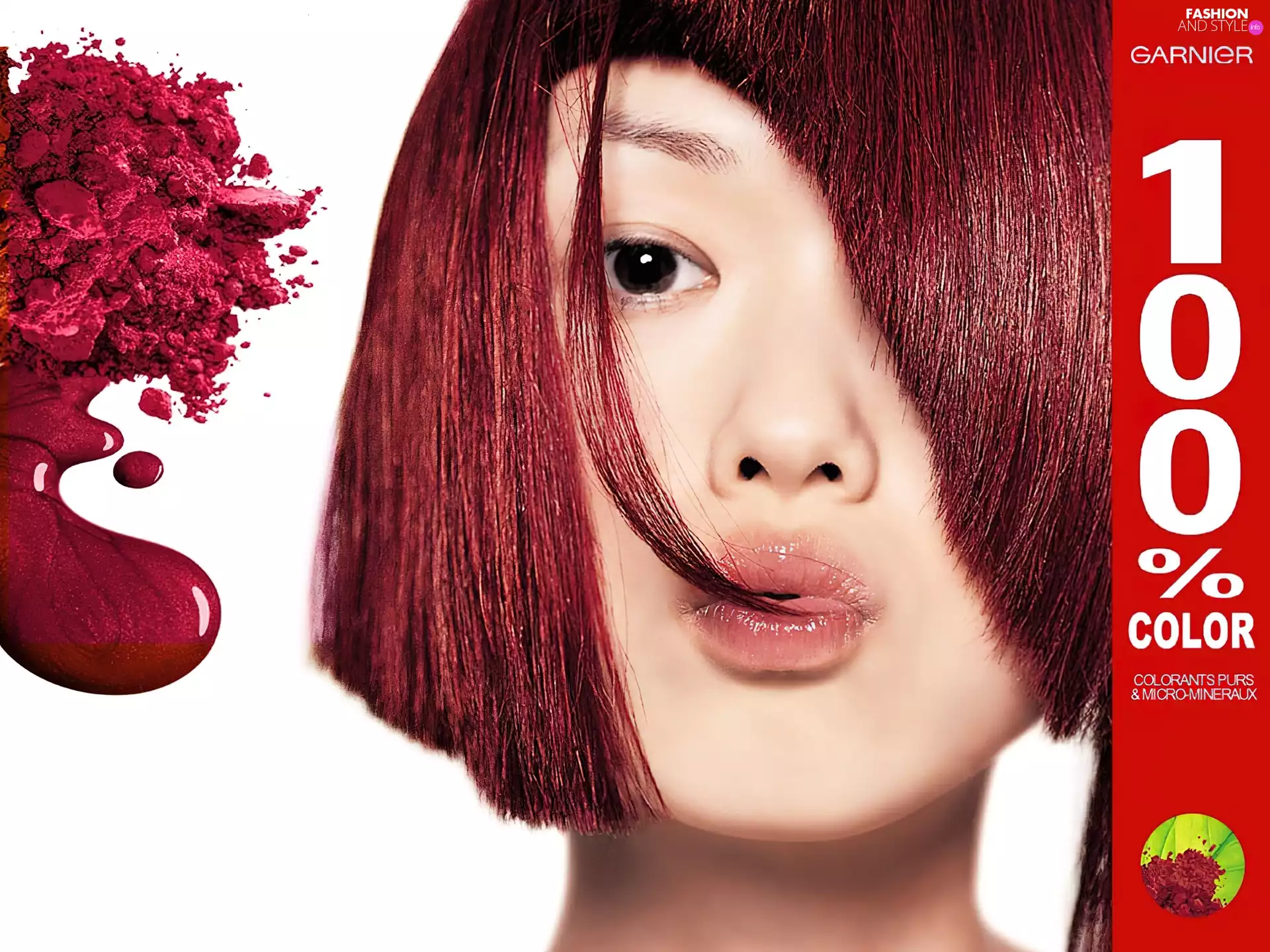 Garnier, face, Hair, Women